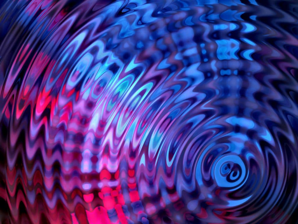 Ripples of vibration on water