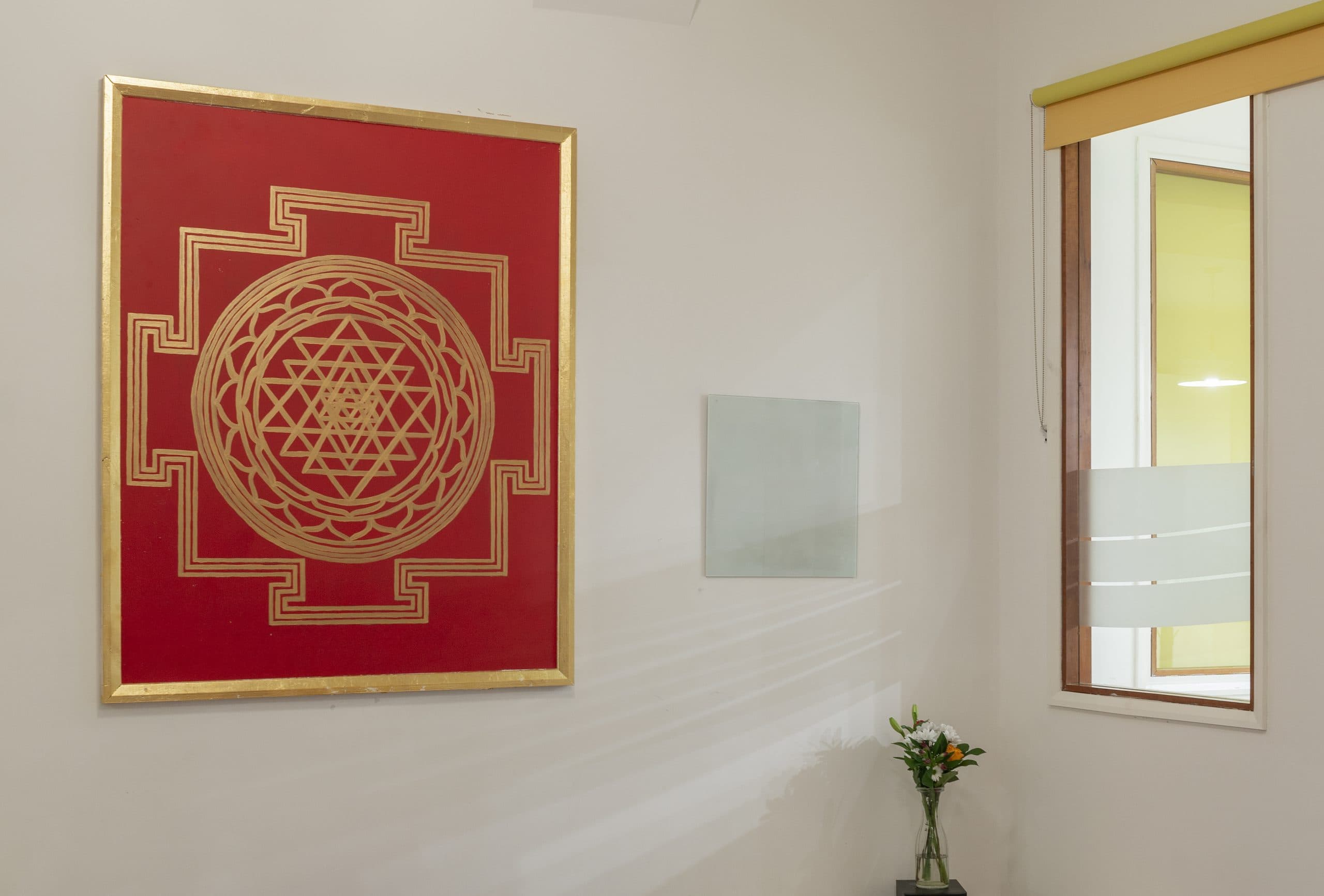 Akshobhya studio with mirrors